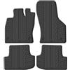 Gledring Tappetini in Gomma Compatibile con Audi A3 (8Y) Sportback/Sedan 2020- escl. MHEV (Profilo T 4-Parti + Clip di Montaggio)