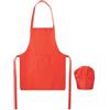 Set cappello e grembiule bambini RPET 80 gr/m² Kid chef personalizzate o neutre