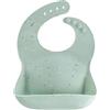 mushie | Bavaglino Silicone | Bavaglino Impermeabile Regolabile | Facile da Pulire | 4 Misure Regolabili con tasca Frontali Profonde | Senza BPA | articoli per neonati & bambini | Blue Confetti