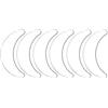 Miaija 6Pcs Silicone Occhio Rughe Pad Riutilizzabili Sotto Occhi Patch Anti Invecchiamento Chiaro Eye Patch per la Pelle Degli Occhi Gonfiore Accessori per la