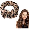 FAINCA Rizador Pelo Sin Calor, Noche de Ocio Rizador Pelo Ondas Sin Calor, Pelo Para Cabello Largo Medio, Regalo para NiñAs Diadema para Dormir (Lunares Marrones）