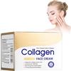 Eazerom 01 Crema di Collagene per il Viso,100g Crema Giorno e Notte Idratante Antietà, Collagen Age Filler Crema Viso,Crema Viso Acido Ialuronico e Collagene, per Rughe, Macchie Scure