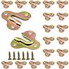 Adiyer 20pcs zinco giallo buco della serratura ganci specchio cornice appendiabiti tazza chiave cappotto appeso rack bordo di legno montaggio a parete singolo foro della serratura appeso piastra