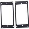 VGEBY 2pcs Metallo Piatto Humbucker Cover Chitarra Pickup Frame Anello di Montaggio(Nero)