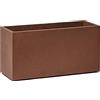 Vaso Rettangolare Effetto Cemento 80x30x40 Teraplast - Rock, RUST