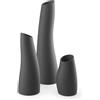 Vaso Elegante di Design da Interno Esterno in Resina Madame Ø35 H60 - Plust, GRANITO