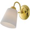 Luce Ambiente e Design APPLIQUE A PARETE A PARETE 1162 ORO 1 LUCE ATTACCO E14 11X26X17CM