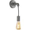 Luce Ambiente e Design APPLIQUE A PARETE A PARETEAMARCORD ZINCATA 1 LUCE ATTACCO E27 10X12X26CM