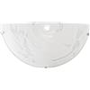 Luce Ambiente e Design APPLIQUE A PARETE ALABASTRO BIANCA 1 LUCE ATTACCO E27 30X9X15CM