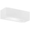 Luce Ambiente e Design APPLIQUE A PARETE CANDIDA BIANCA 1 LUCE ATTACCO E14 22X9X7CM