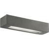 Luce Ambiente e Design APPLIQUE A PARETE CANDIDA IN CEMENTO 2 LUCI ATTACCO E14 36X9X7CM