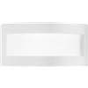 Luce Ambiente e Design APPLIQUE A PARETE CERVINIA BIANCA 1 LUCE ATTACCO E27 25X7X12CM IN GESSO BIANCO