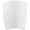 Luce Ambiente e Design APPLIQUE A PARETE CORINTO IN GESSO BIANCO 2 LUCI ATTACCO E27 23X11,8X25,5CM