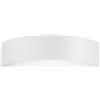 Luce Ambiente e Design APPLIQUE A PARETE CORTINA BIANCA 1 LUCE ATTACCO E14 30X10X7,5CM IN GESSO BIANCO VERNICIABILE E VETRO