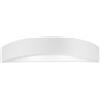 Luce Ambiente e Design APPLIQUE A PARETE CORTINA BIANCA 2 LUCI ATTACCO E14 42X15X7CM IN GESSO BIANCO VERNICIABILE E VETRO