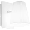 Luce Ambiente e Design APPLIQUE A PARETE CULT BIANCA IN METALLO 1 LUCE ATTACCO E14 11xH12CM, STRUTTURA 15X11X18CM