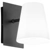 Luce Ambiente e Design APPLIQUE A PARETE CULT NERA IN METALLO 1 LUCE ATTACCO E14 11xH12CM, STRUTTURA 15X11X18CM