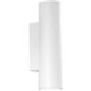 Luce Ambiente e Design APPLIQUE A PARETE DUDUK TONDA BIANCA 2 LUCI ATTACCO GU10 MINI 7X5X18CM IN METALLO
