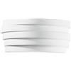 Luce Ambiente e Design APPLIQUE A PARETE FLOW IN GESSO E VETRO BIANCA 1 LUCE ATTACCO E27 29X12,8X13CM