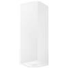Luce Ambiente e Design APPLIQUE A PARETE FOSTER BIANCA 2 LUCI ATTACCO GU10 7,3X7,3 H.21CM IN GESSO BIANCO VERNICIABILE