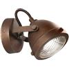 Luce Ambiente e Design APPLIQUE A PARETE HABANA RUGGINE 1 LUCE ATTACCO GU10 11,6X11,6X14CM IN METALLO