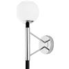 Luce Ambiente e Design APPLIQUE A PARETE HAMMOND CROMO E NERA 1 LUCE ATTACCO E14 15X26X43CM