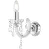 Luce Ambiente e Design APPLIQUE A PARETE HOUSTON TRASPARENTE 1 LUCE ATTACCO E14 22X22X21CM