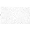 Luce Ambiente e Design APPLIQUE A PARETE ISLAND BIANCA 2 LUCI ATTACCO E27 35X10,5X20CM IN VETRO SATINATO CON DECORI