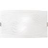 Luce Ambiente e Design APPLIQUE A PARETE KARDIO BIANCA 2 LUCI ATTACCO E27 35X10,5X20CM IN VETRO