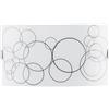 Luce Ambiente e Design APPLIQUE A PARETE KARMA BIANCA E NERA 2 LUCI ATTACCO E27 35X10,5X20CM IN VETRO