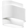 Luce Ambiente e Design APPLIQUE A PARETE LOOP IN GESSO 2 LUCI ATTACCO G9 20X16X9CM BIEMISSIONE