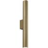 Luce Ambiente e Design APPLIQUE A PARETE LORD ORO IN ACCIAIO E ALLUMINIO 2 LUCI ATTACCO GU10 5.5X9X50CM