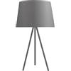Luce Ambiente e Design LUME MARILYN CON PARALUME IN TESSUTO GRIGIO 1 LUCE ATTACCO E27 30X58,5CM