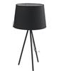 Luce Ambiente e Design LUME MARILYN CON PARALUME IN TESSUTO NERO 1 LUCE ATTACCO E27 30X58,5CM