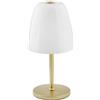 Luce Ambiente e Design LUMETTO ARES BIANCO 1 LUCE ATTACCO E14 18X36CM IN VETRO SOFFIATO