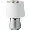 Luce Ambiente e Design LUMETTO ECSTASY IN CERAMICA SILVER E PARALUME BIANCO 1 LUCE ATTACCO E14 DIAMETRO 17CM ALTEZZA 29CM