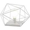 Luce Ambiente e Design LAMPADA DA TAVOLO ABRAXAS BIANCO 1 LUCE ATTACCO E27 40,5X29,5X26,5CM IN METALLO