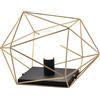 Luce Ambiente e Design LAMPADA DA TAVOLO ABRAXAS NERO E ORO 1 LUCE ATTACCO E27 40,5X29,5X26,5CM IN METALLO