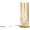 Luce Ambiente e Design LUMETTO MAGIC ORO E AMBRA 1 LUCE ATTACCO E27 13X13X23CM IN VETRO E METALLO