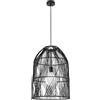 Luce Ambiente e Design LAMPADARIO A SOSPENSIONE ANCELLA LEGNO 1 LUCE ATTACCO E27 40X40X212,5CM