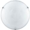Luce Ambiente e Design PLAFONIERA DUNA BIANCA 3 LUCI ATTACCO E27 50X50X11CM IN VETRO SATINATO