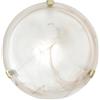 Luce Ambiente e Design PLAFONIERA DUNA TABACCO 1 LUCE ATTACCO E27 30X30X8CM IN VETRO SATINATO
