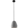 Luce Ambiente e Design LAMPADARIO A SOSPENSIONE ANDO FORMA GEOMETRICA GRIGIA 1 LUCE ATTACCO E27 18X150CM