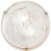 Luce Ambiente e Design PLAFONIERA DUNA TABACCO 2 LUCI ATTACCO E27 40X40X11CM IN VETRO SATINATO