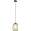 Luce Ambiente e Design LAMPADARIO A SOSPENSIONE ASHFORD OVALE AMBRA 1 LUCE ATTACCO E27 15X150CM