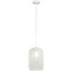Luce Ambiente e Design LAMPADARIO A SOSPENSIONE ASHFORD OVALE BIANCA 1 LUCE ATTACCO E27 20X150CM