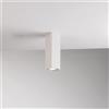 Luce Ambiente e Design PLAFONIERA FLUKE QUADRATA BIANCA 1 LUCE ATTACCO GU10 6X6X20CM