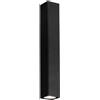 Luce Ambiente e Design PLAFONIERA FLUKE QUADRATA NERA 1 LUCE ATTACCO GU10 6X6X40CM