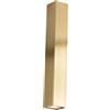 Luce Ambiente e Design PLAFONIERA FLUKE QUADRATA ORO 1 LUCE ATTACCO GU10 6X6X40CM