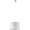 Luce Ambiente e Design LAMPADARIO A SOSPENSIONE BATIK BIANCA 1 LUCE ATTACCO E27 35X35X100CM